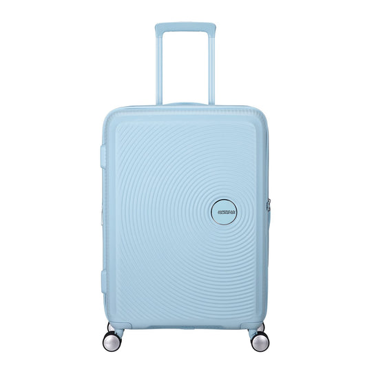 American Tourister Soundbox Spinner 67/24 TSA Expandable pastel blue