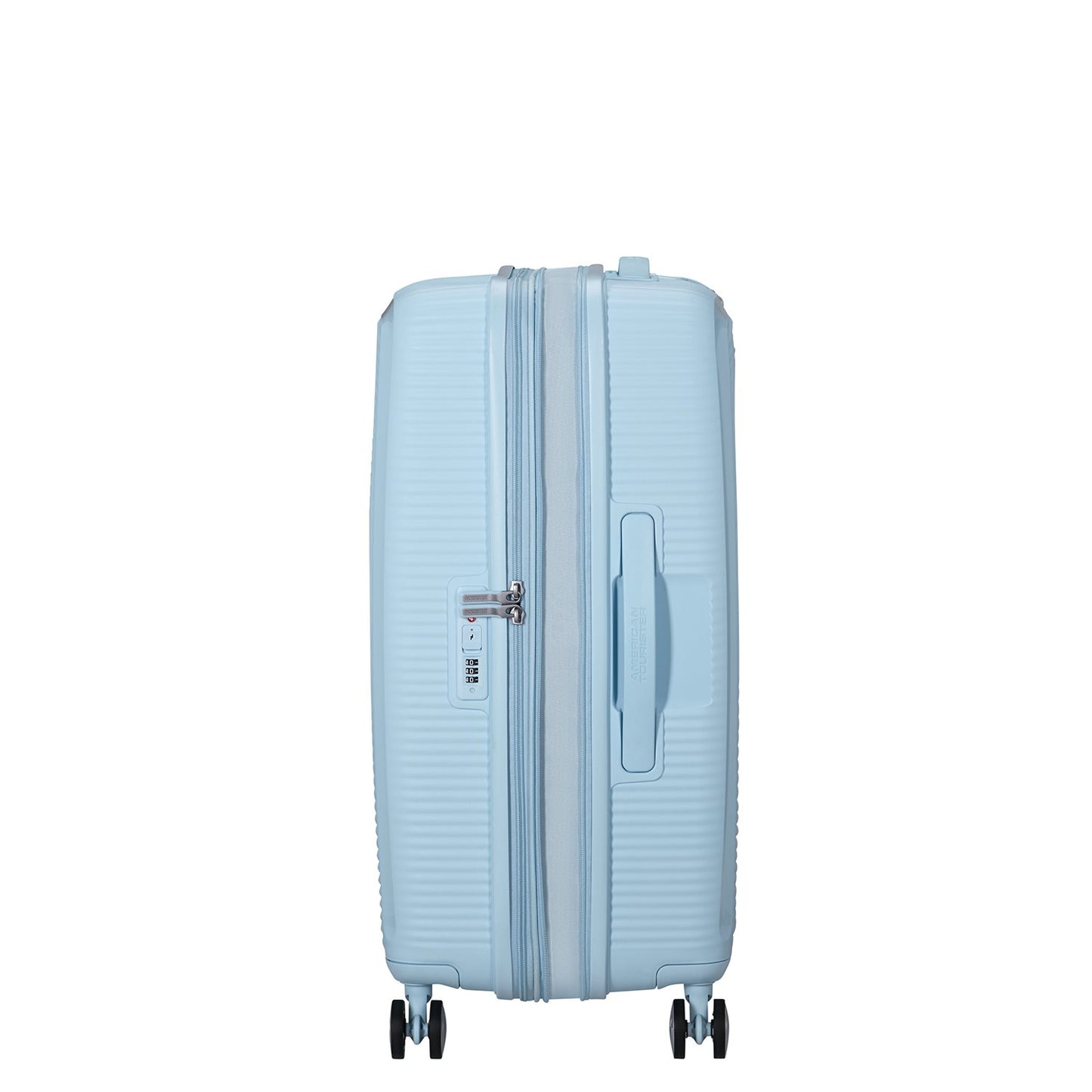American Tourister Soundbox Spinner 67/24 TSA Expandable pastel blue