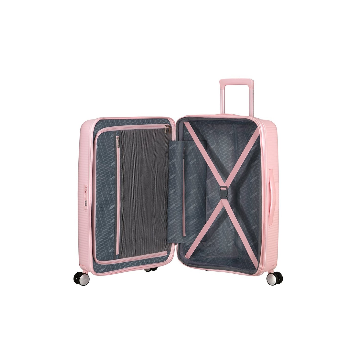 American Tourister Soundbox Spinner 67/24 TSA Expandable pastel pink