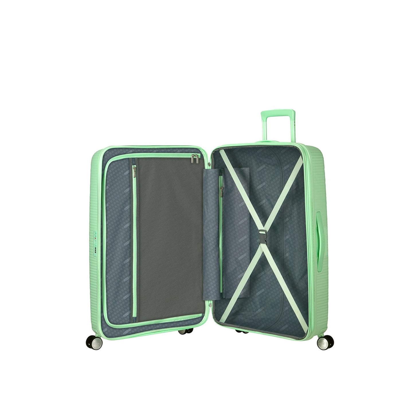 American Tourister Soundbox Spinner 77/28 TSA Expandable pastel green