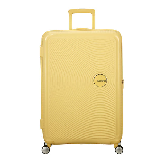 American Tourister Soundbox Spinner 77/28 TSA Expandable pastel yellow