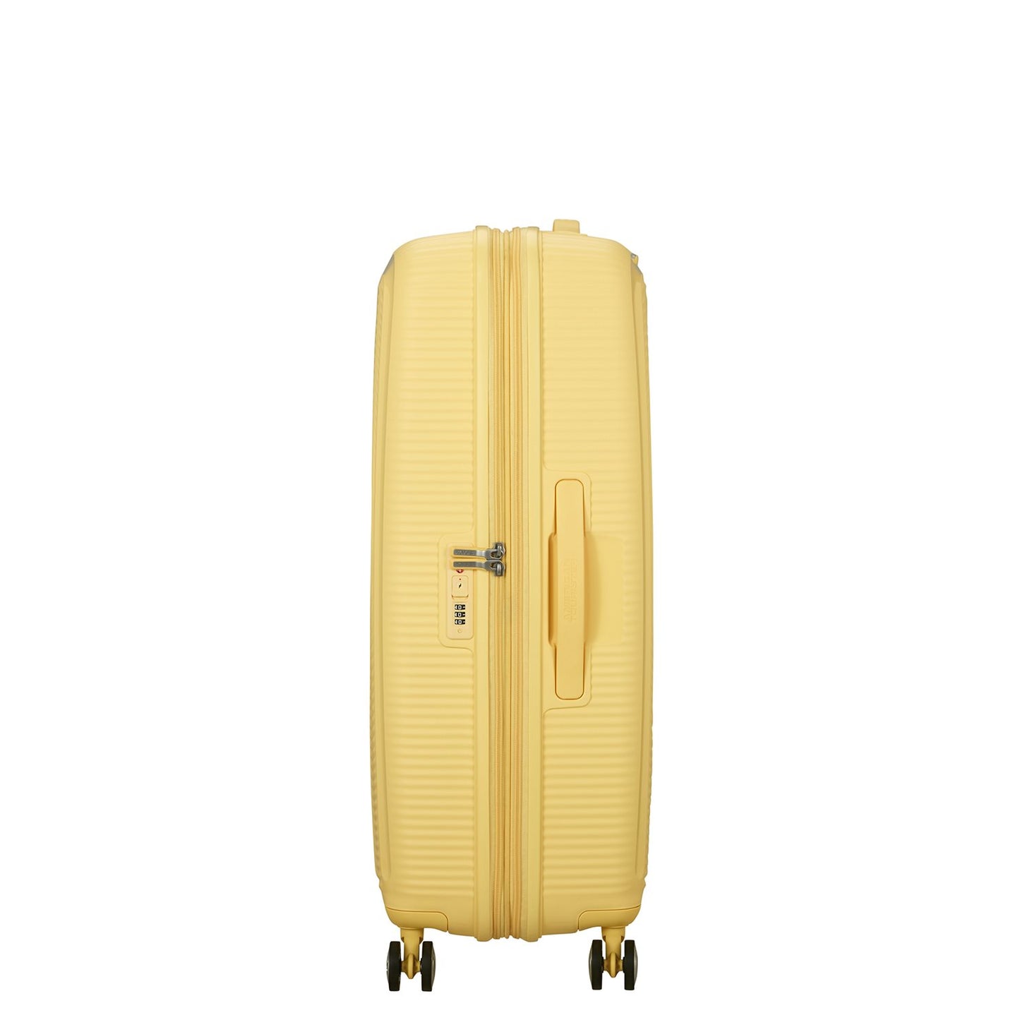 American Tourister Soundbox Spinner 77/28 TSA Expandable pastel yellow