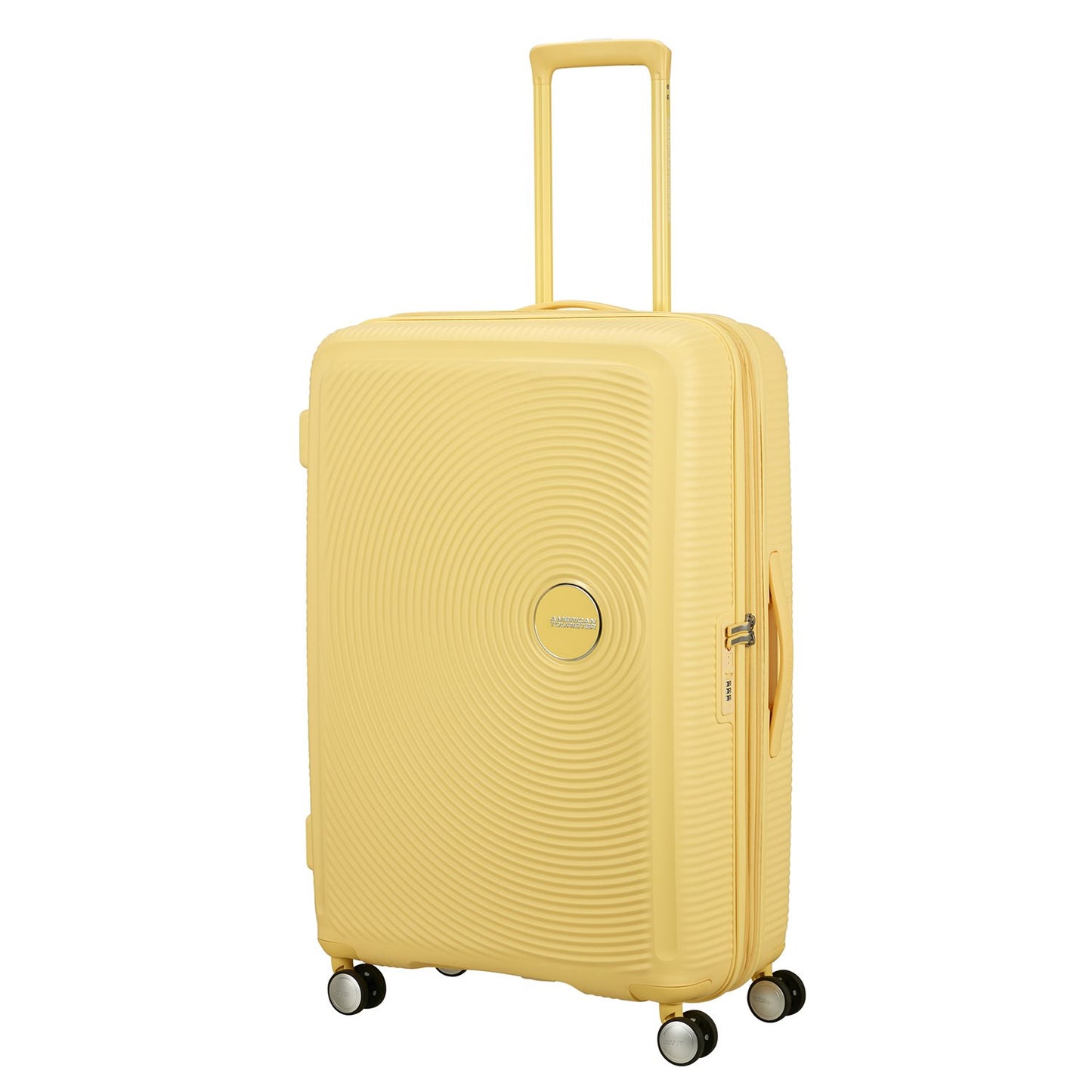 American Tourister Soundbox Spinner 77/28 TSA Expandable pastel yellow