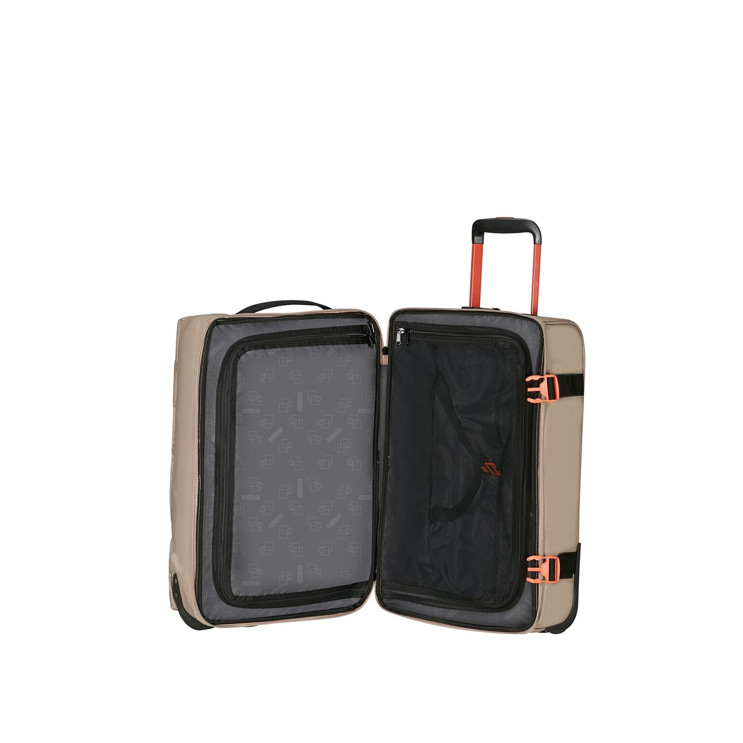 American Tourister Urban Track Wheeled Duffle S Coated beige/orange