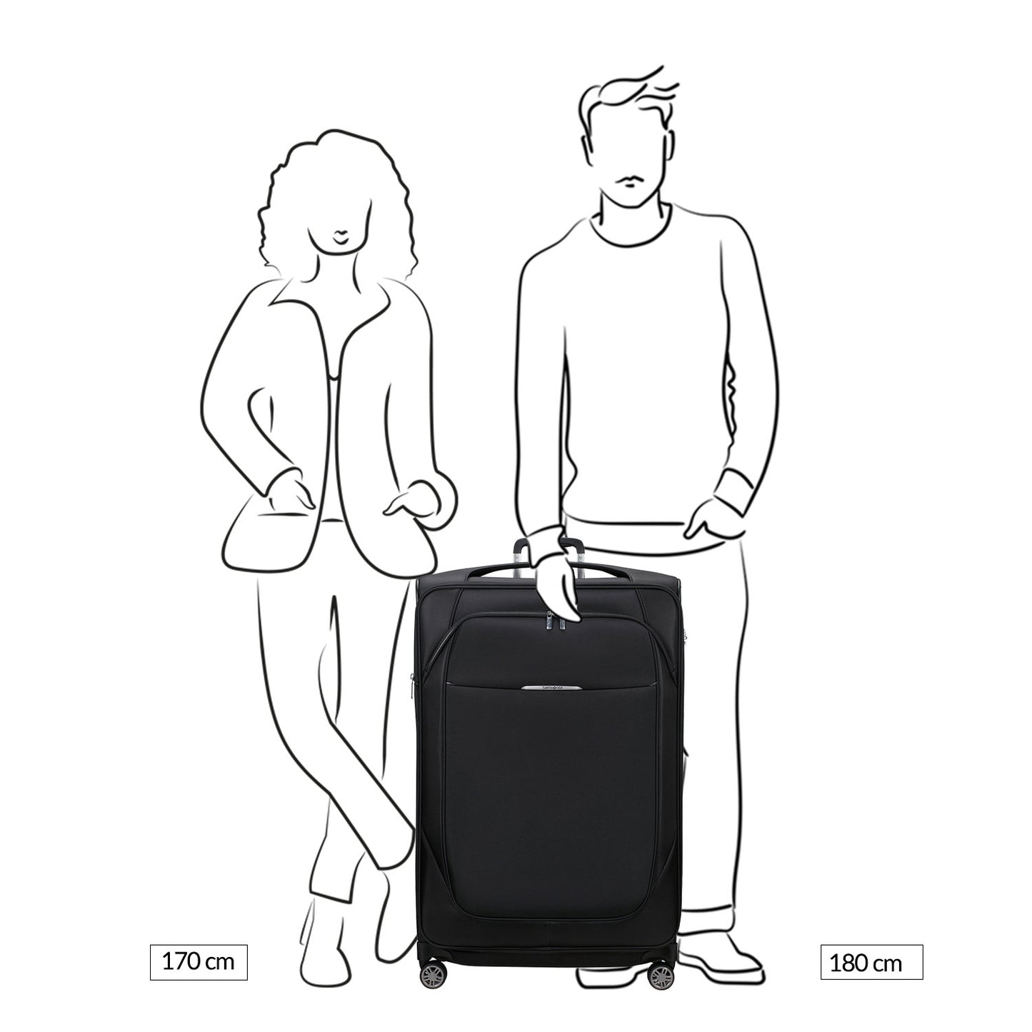 Samsonite Re-Lite Spinner 83/31 Expandable black