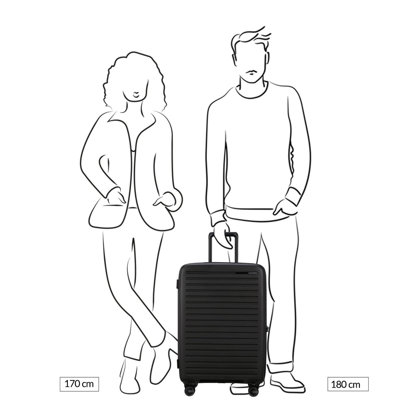 Samsonite Restackd Spinner 68/25 Expandable glacier