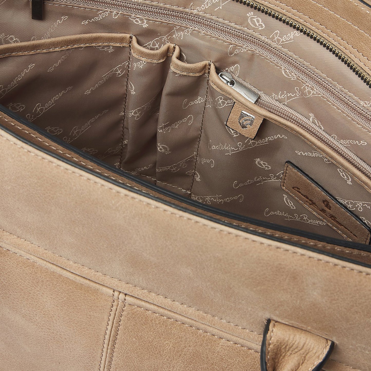 Castelijn & Beerens Carisma Laptopbag 15.6" beige