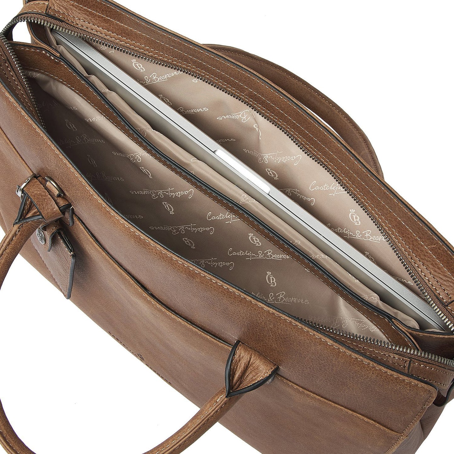 Castelijn & Beerens Carisma Laptopbag 15.6" cognac