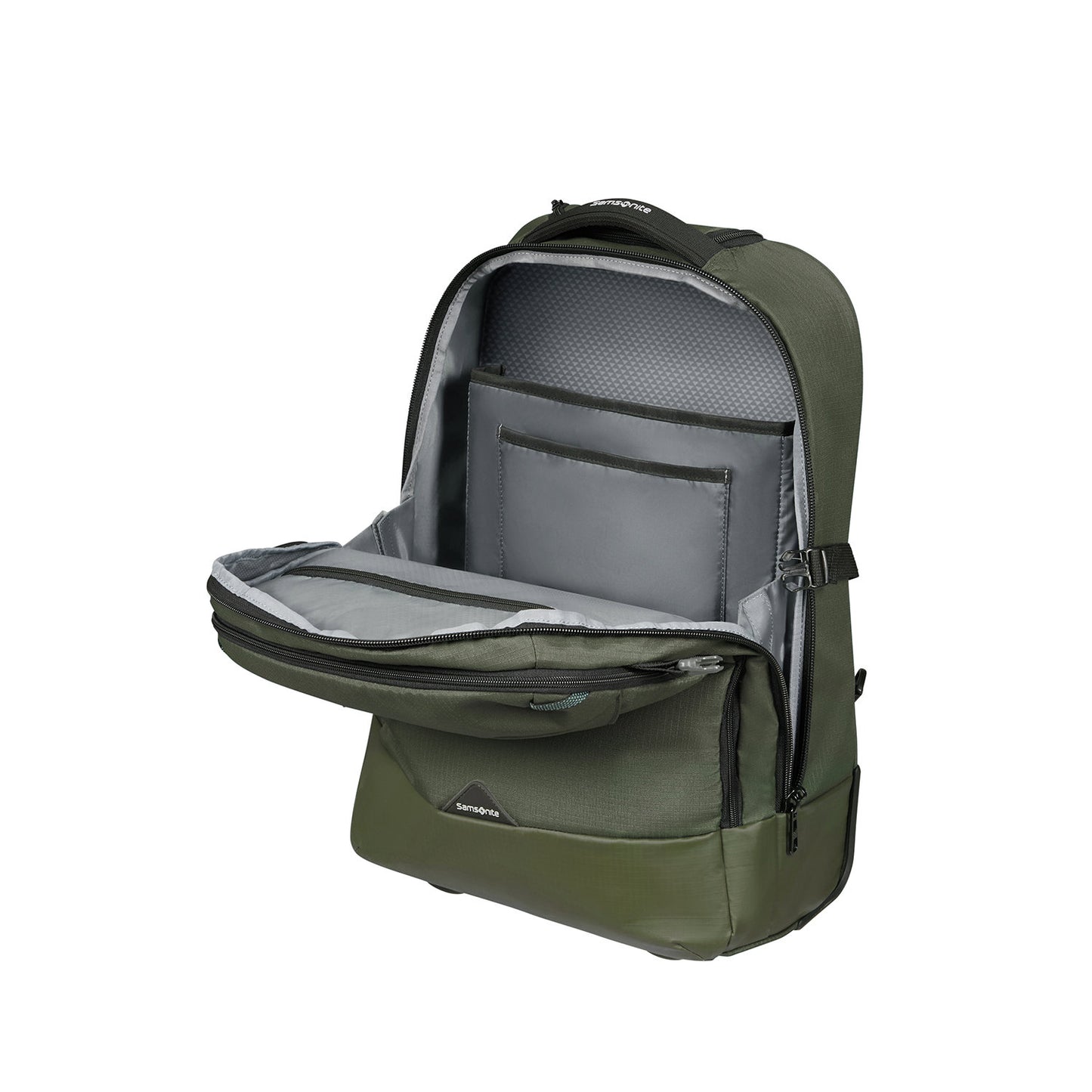 Samsonite Roadseeker Laptop Wheeled Backpack 17.3" dark olive