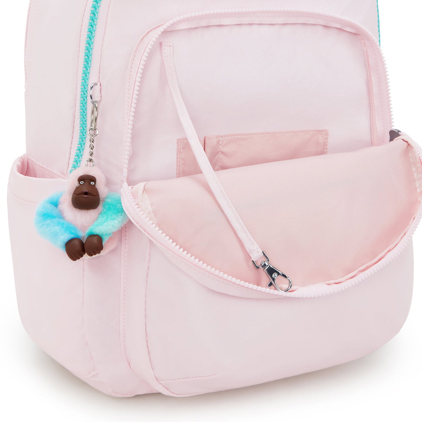 Kipling Seoul College pink met