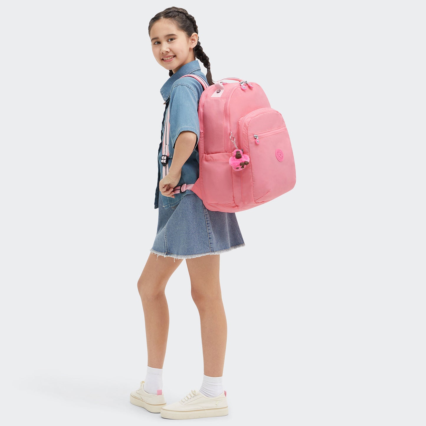 Kipling Seoul Lap coral sea