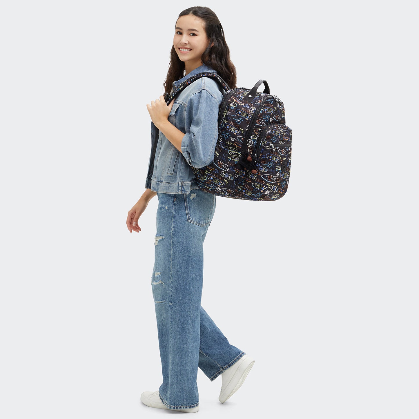 Kipling Seoul College neon skate