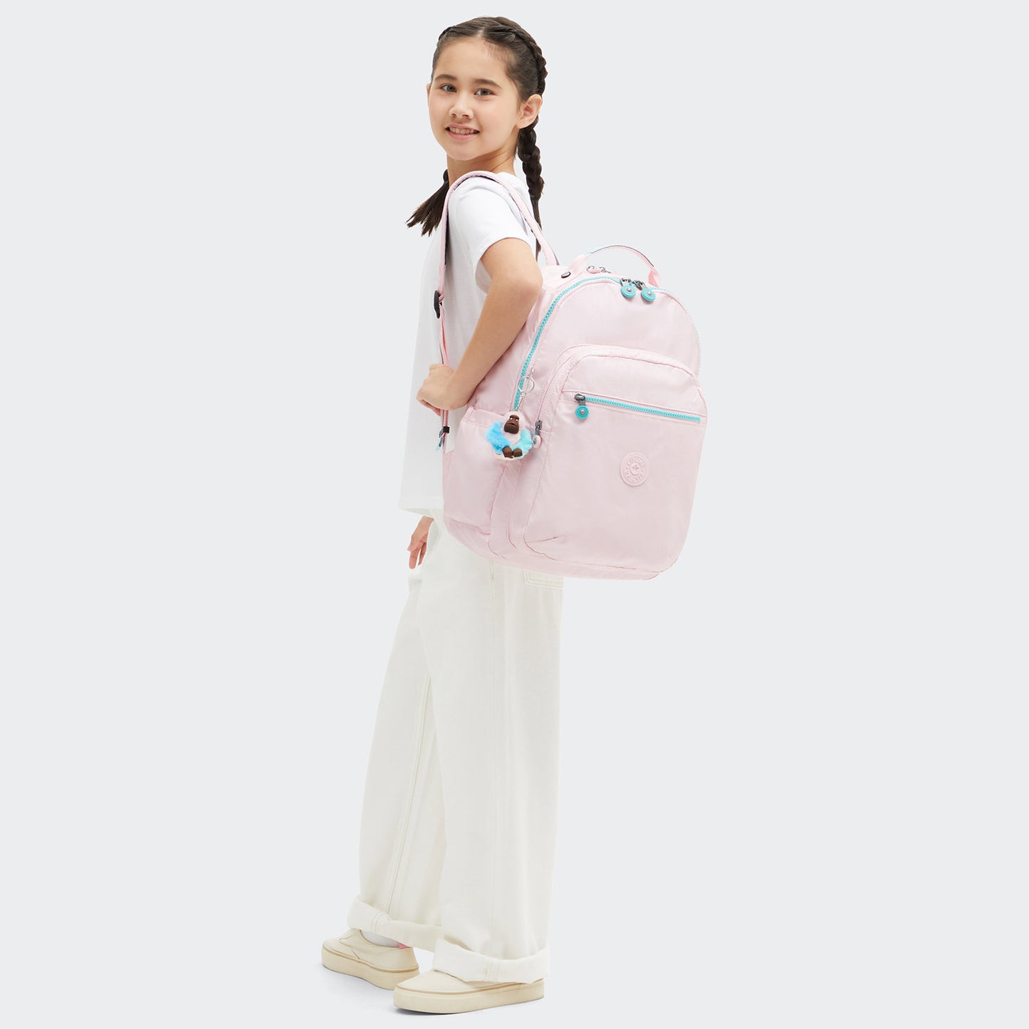 Kipling Seoul Lap pink met