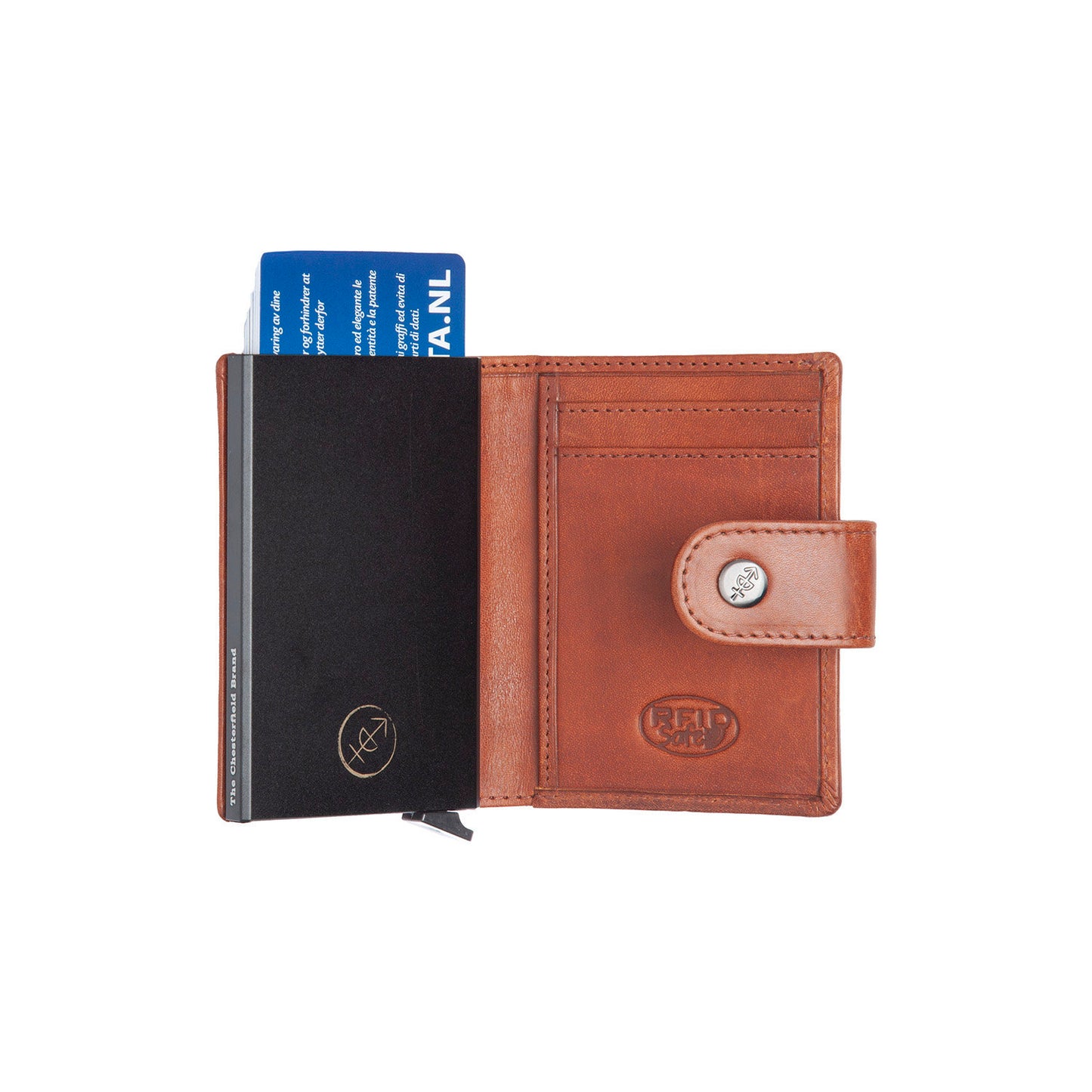 The Chesterfield Brand Barrea Cardholder cognac