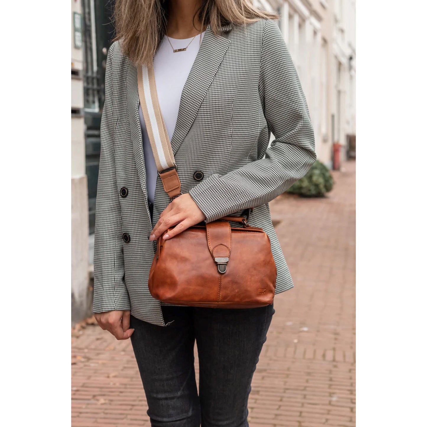 Bear Design Julia Doctor's Bag cognac