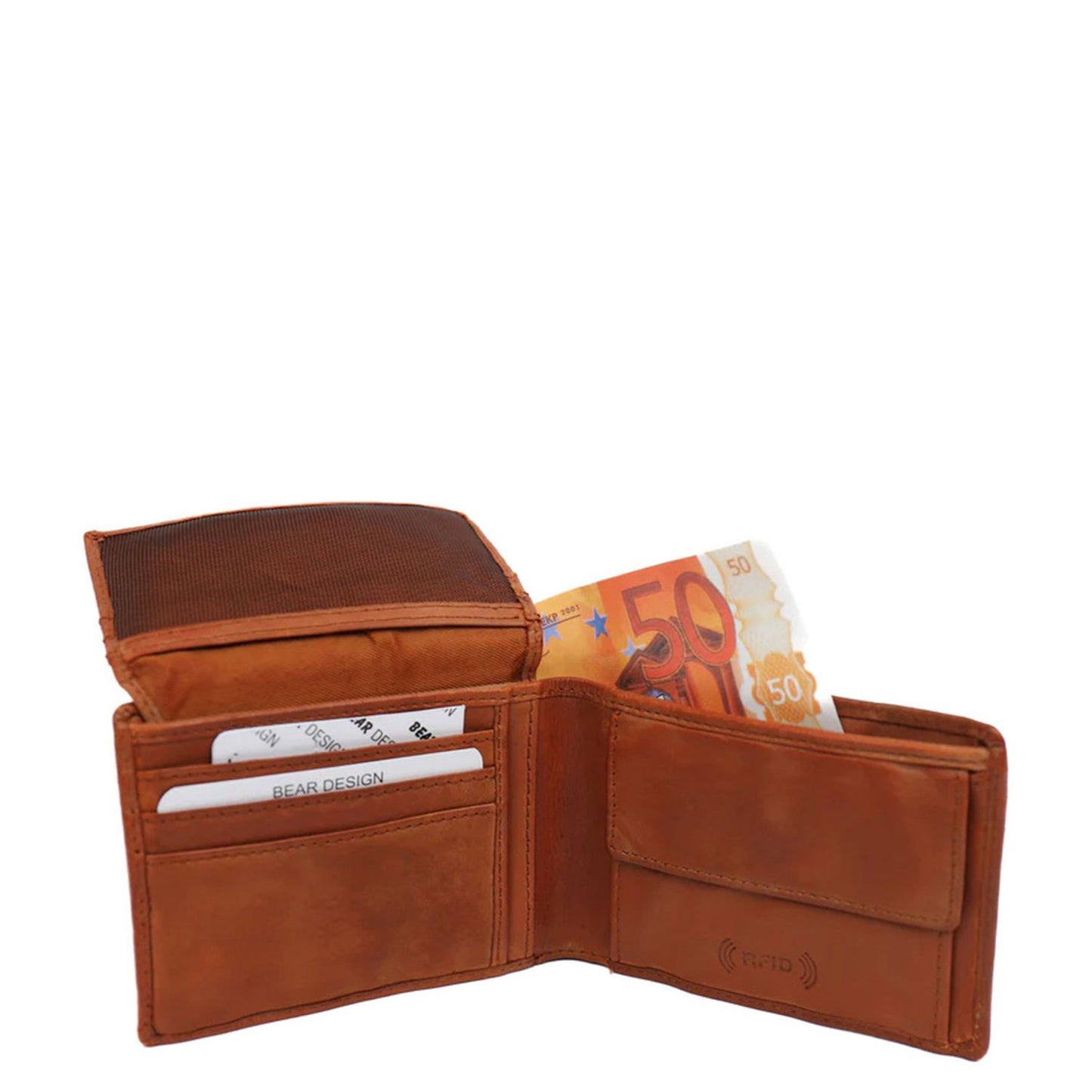 Bear Design Joep Billfold cognac