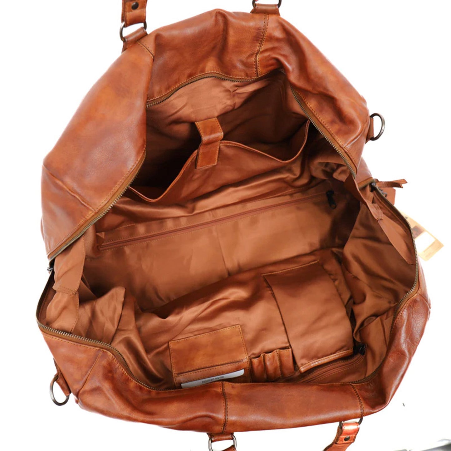 Bear Design Lucien Weekendbag cognac