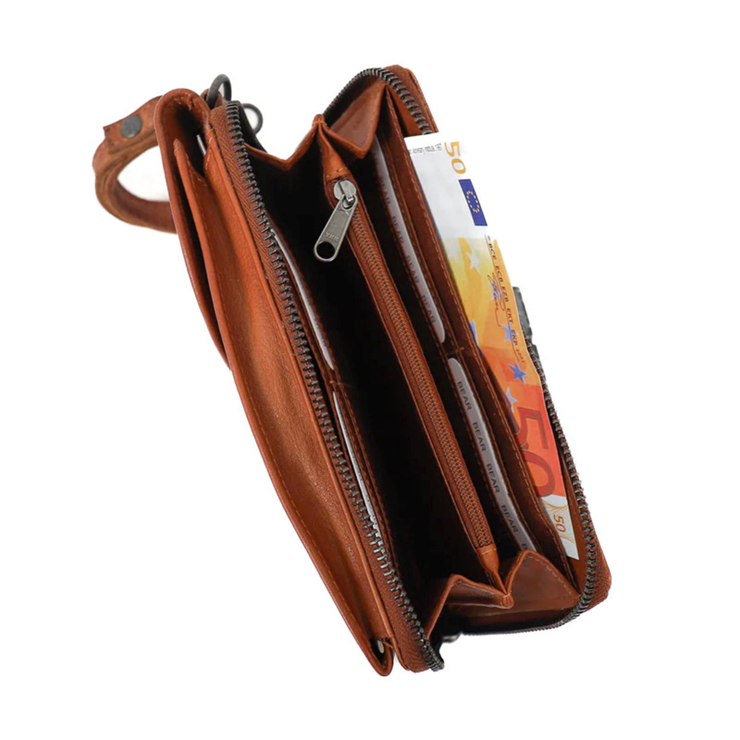 Bear Design Patty Phonebag cognac