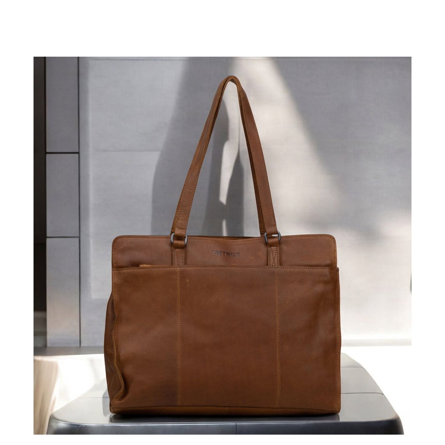 DSTRCT Preston Park Laptop Workingbag 15.6" cognac