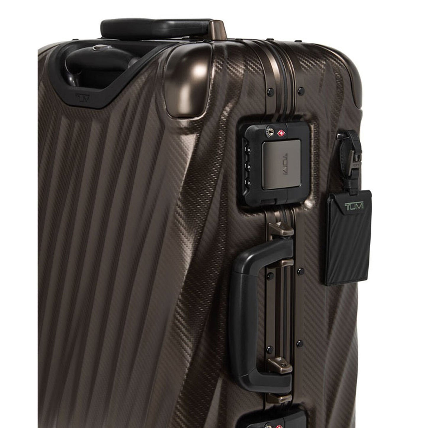 TUMI 19 Degree Aluminum International Carry-On textured gunmetal