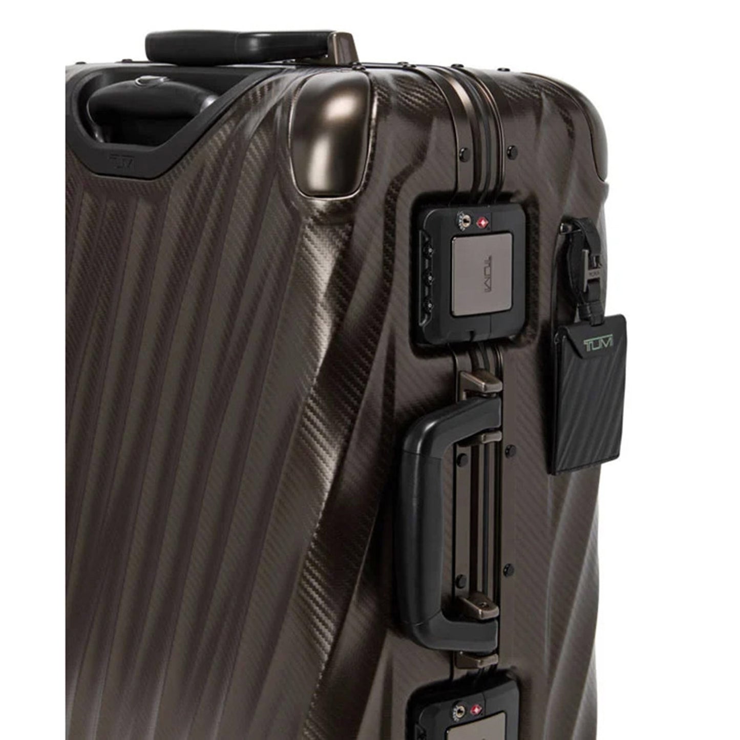 TUMI 19 Degree Aluminum Continental Carry-On textured gunmetal