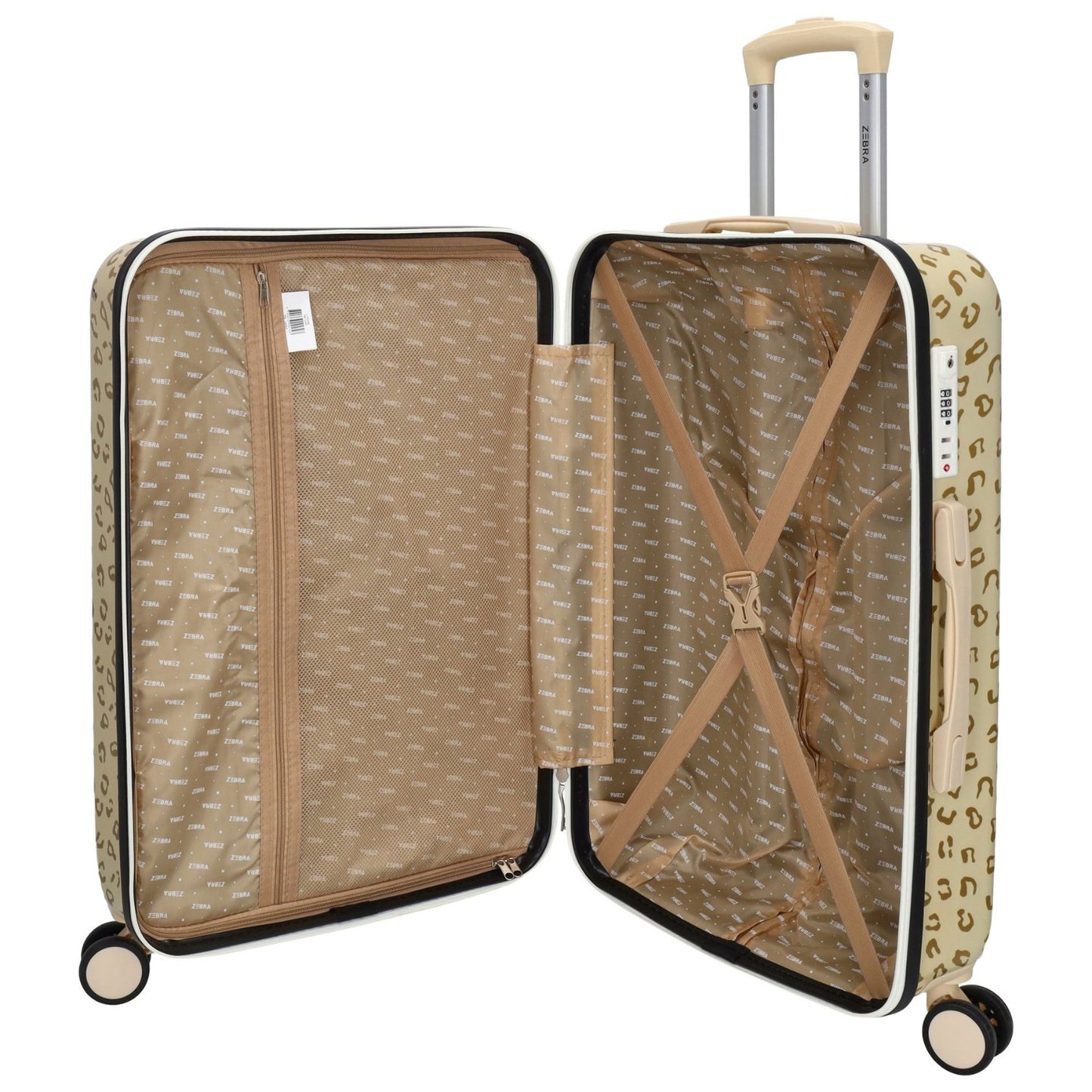 Zebra Trends Animal Travel Trolley M panther gold