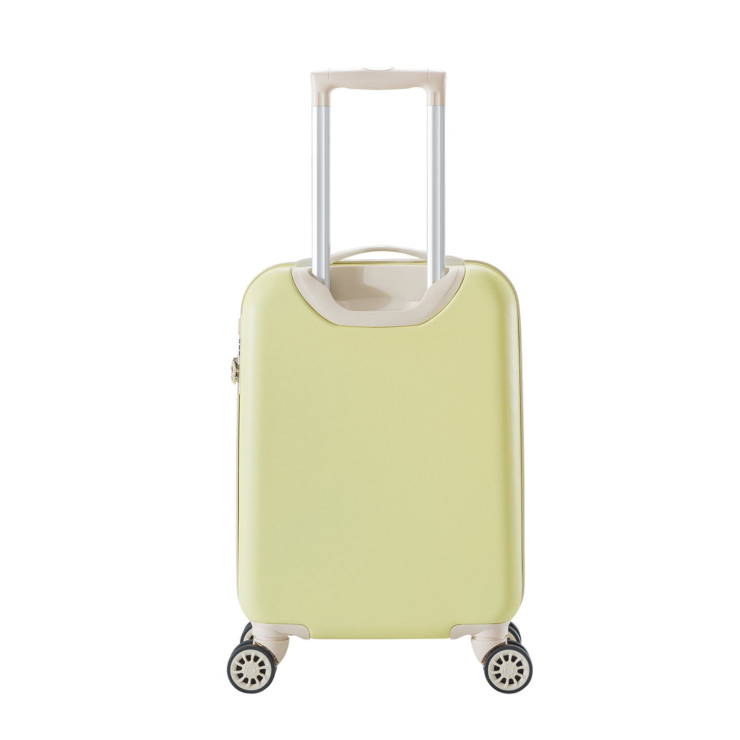 Decent Star-Maxx Handbagage Trolley 55 pastel geel