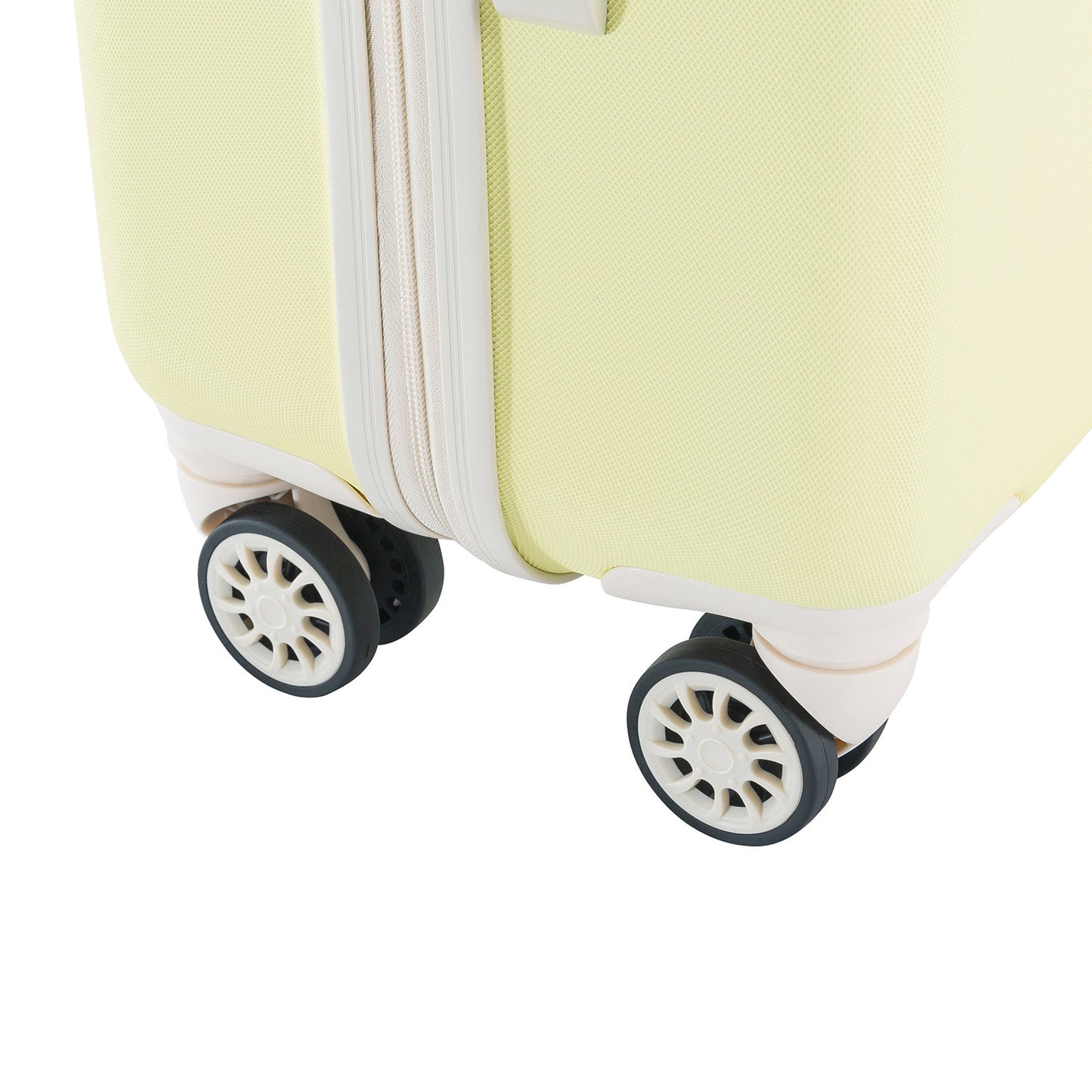 Decent Star-Maxx Handbagage Trolley 55 pastel geel