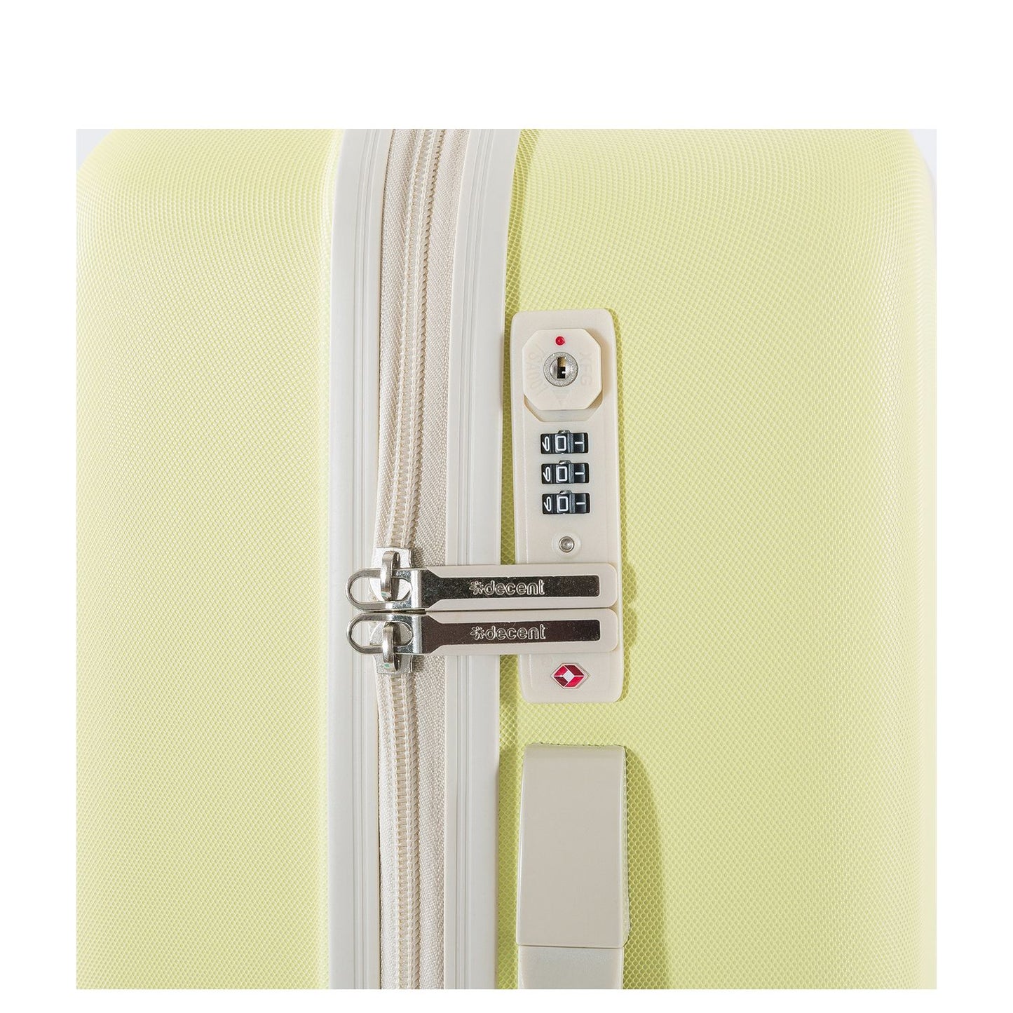 Decent Star-Maxx Handbagage Trolley 55 pastel geel