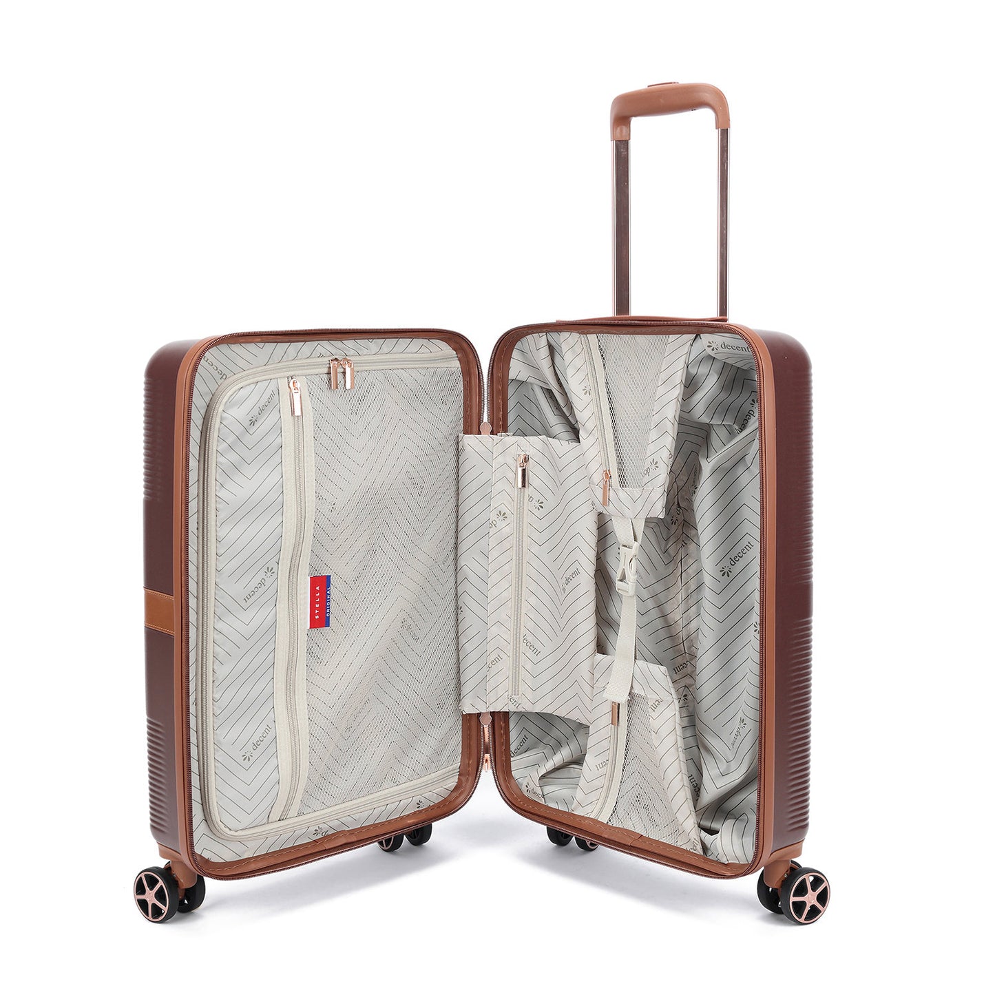 Decent Stella Cabin Trolley 55 brown