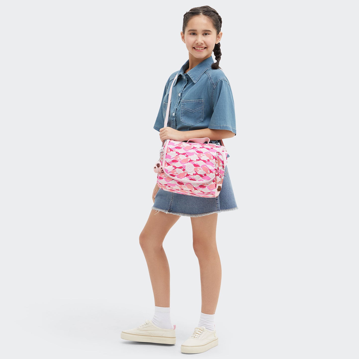 Kipling New Kichirou pink palm