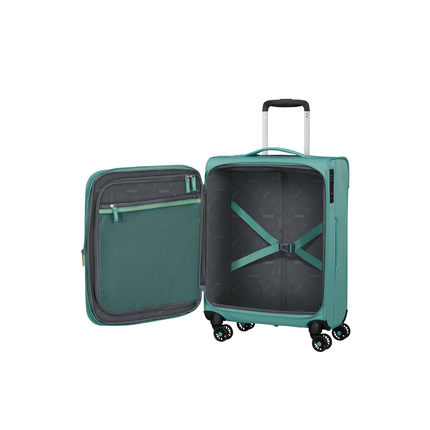 American Tourister Aerospin Spinner 55 Expandable dusty turquoise