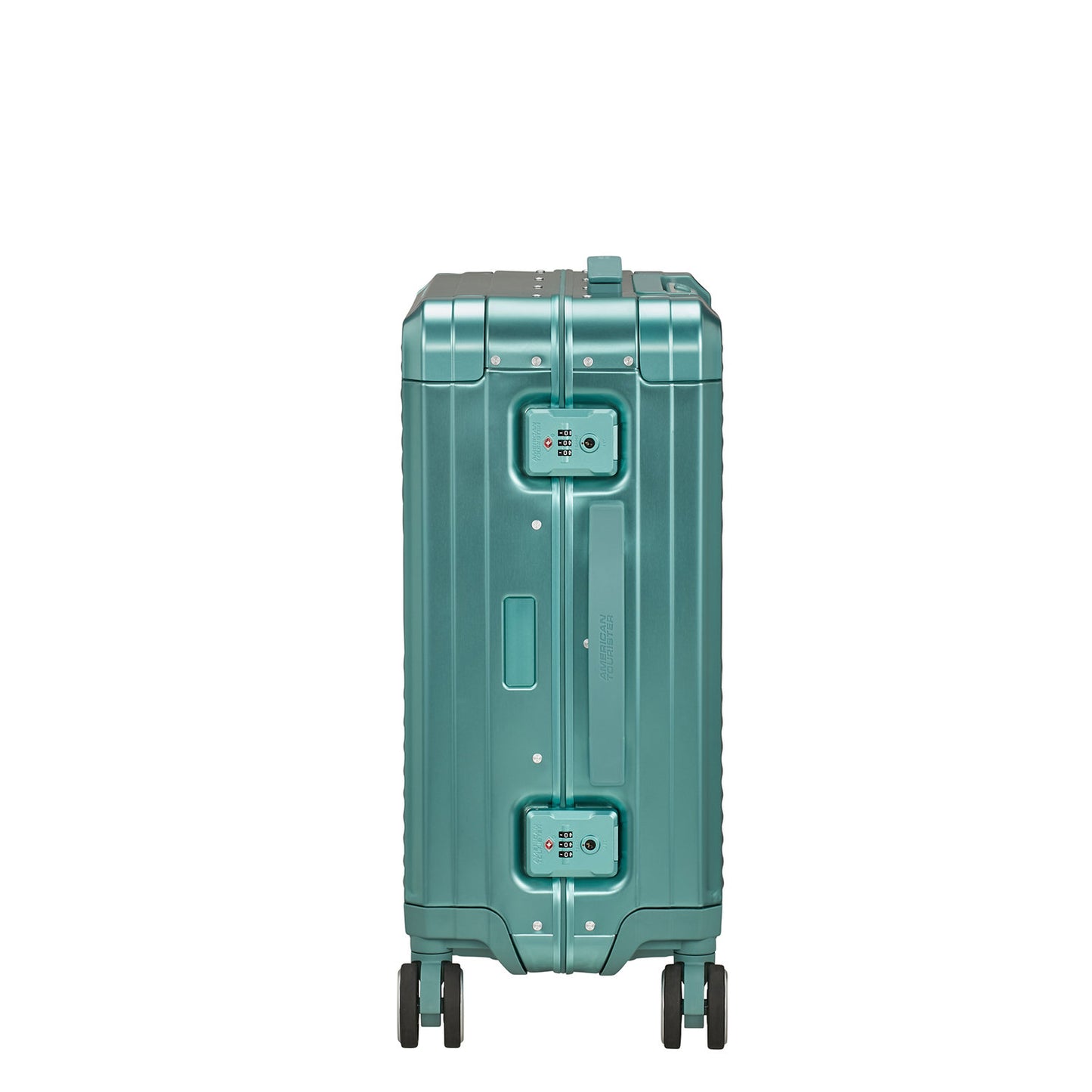 American Tourister Soundbox Aluminium Spinner 55 Expandable dusty turquoise