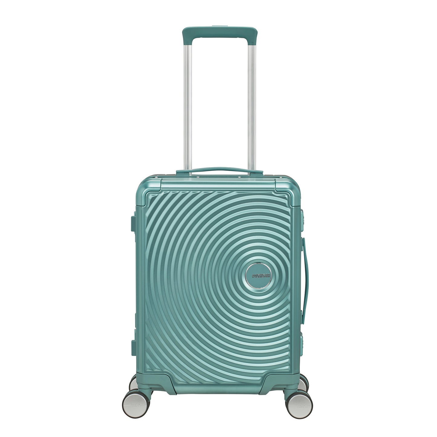 American Tourister Soundbox Aluminium Spinner 55 Expandable dusty turquoise