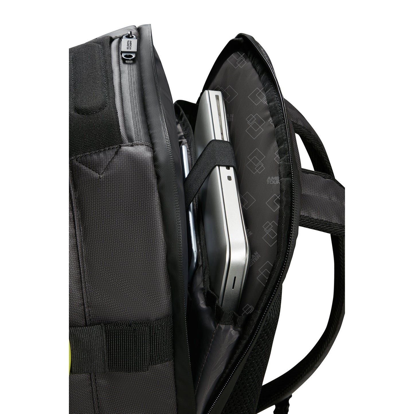 American Tourister Urban Track Laptop Backpack 15,6" coated black/Lime
