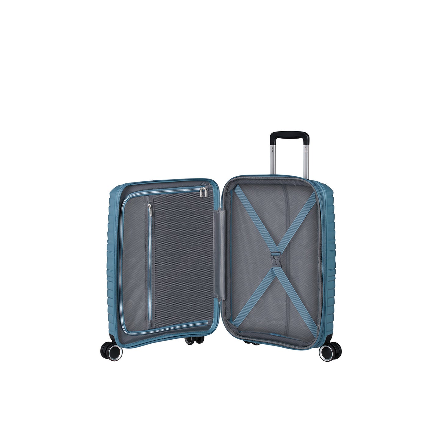American Tourister Flytwist Spinner Cabin Trolley 55 cm Exp. storm blue
