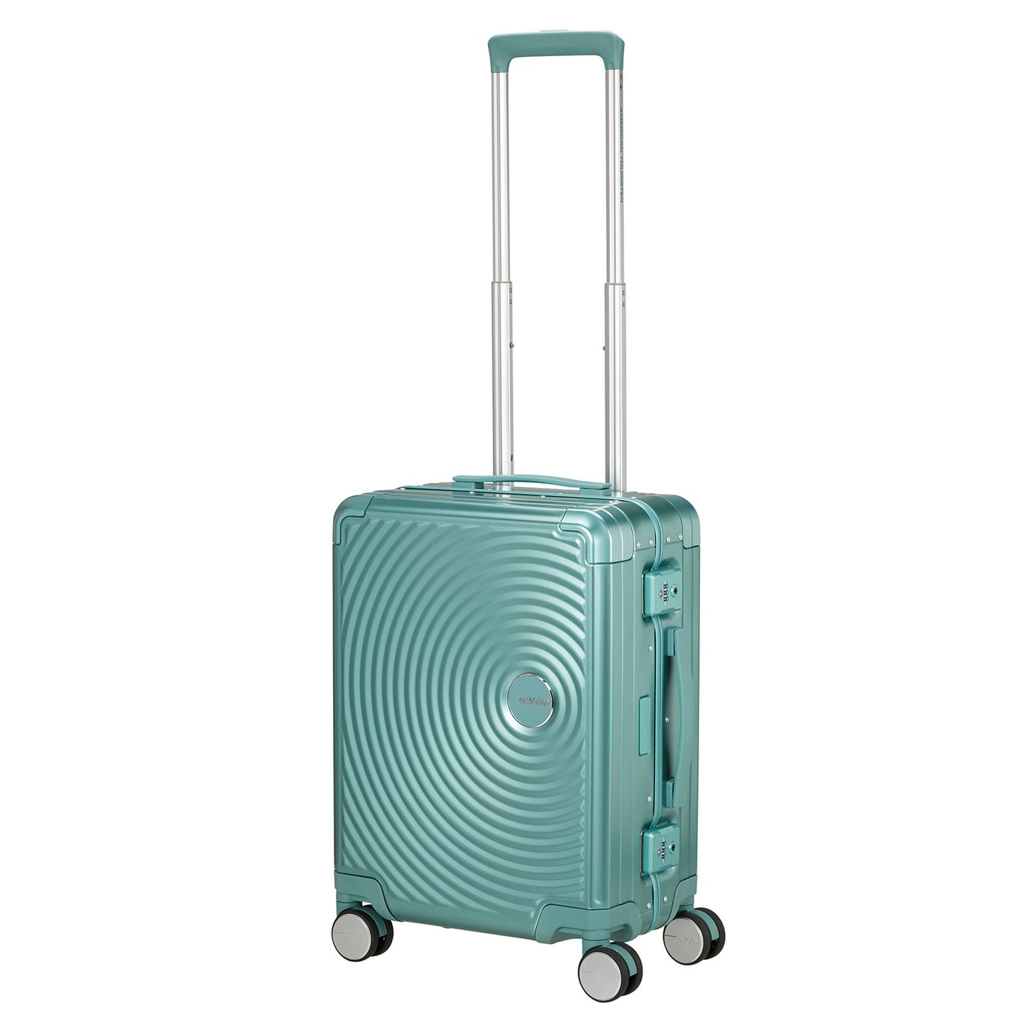 American Tourister Soundbox Aluminium Spinner 55 Expandable dusty turquoise