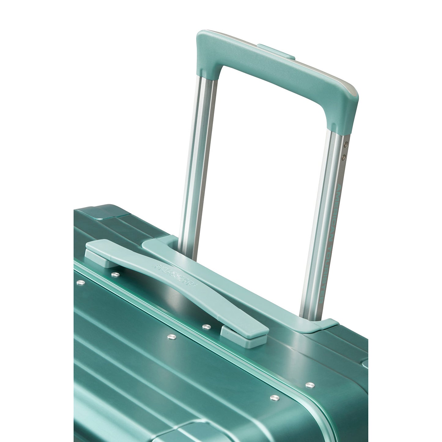 American Tourister Soundbox Aluminium Spinner 55 Expandable dusty turquoise