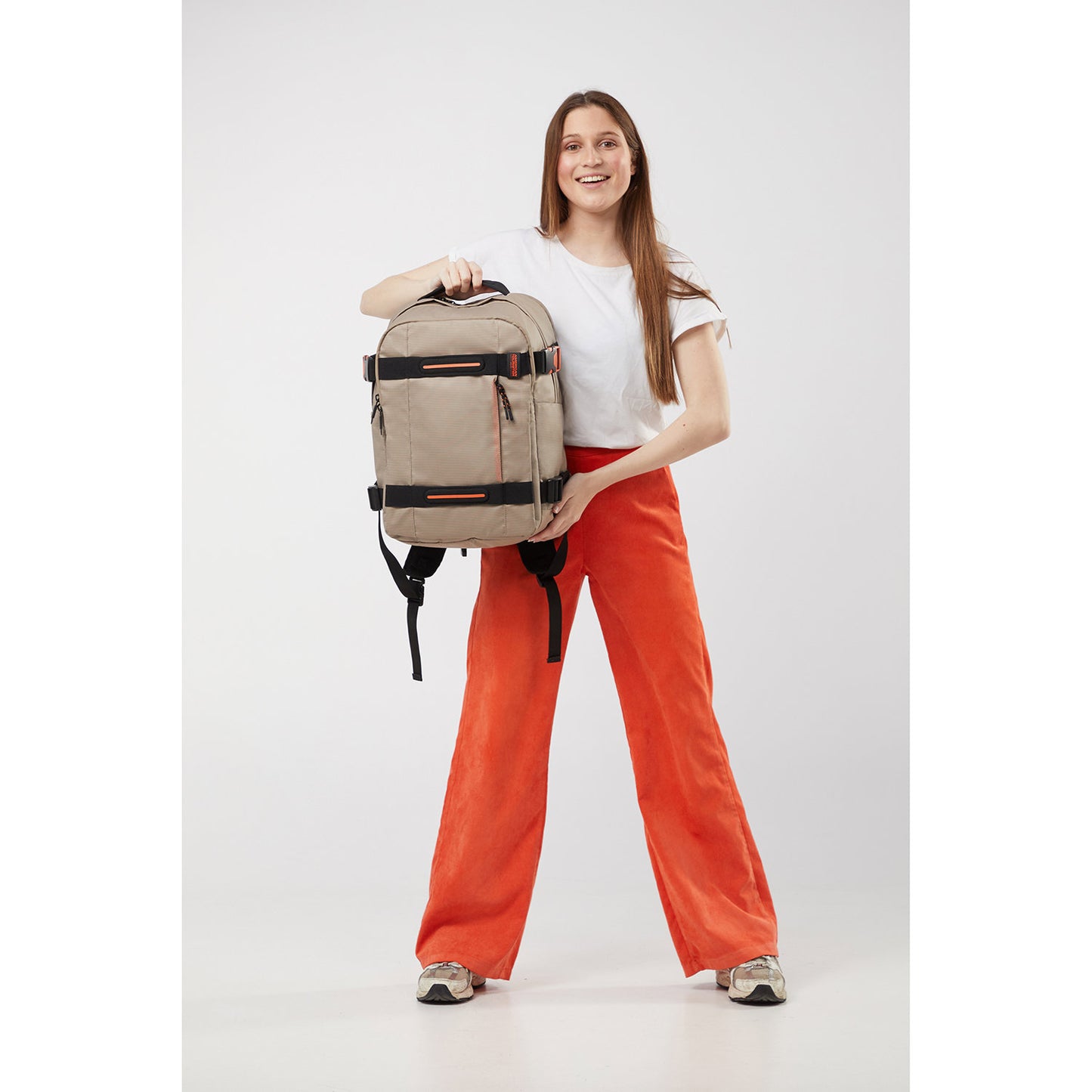 American Tourister Urban Track Laptop Backpack 15,6" coated Beige/Orange