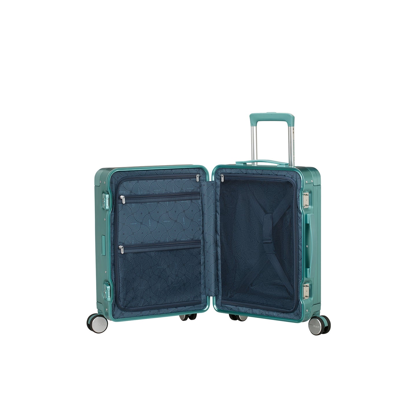 American Tourister Soundbox Aluminium Spinner 55 Expandable dusty turquoise