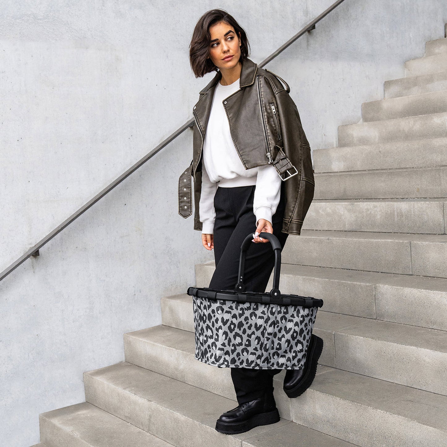 Reisenthel Shopping Carrybag Frame leo nero
