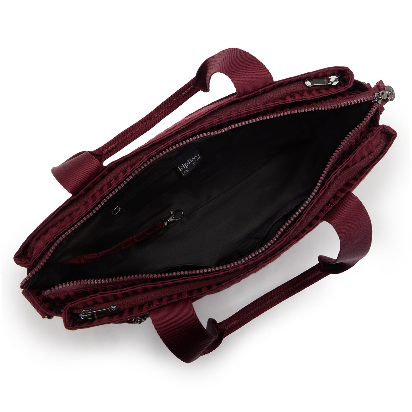 Kipling Elysia Work S e jq maroon tile jacquard