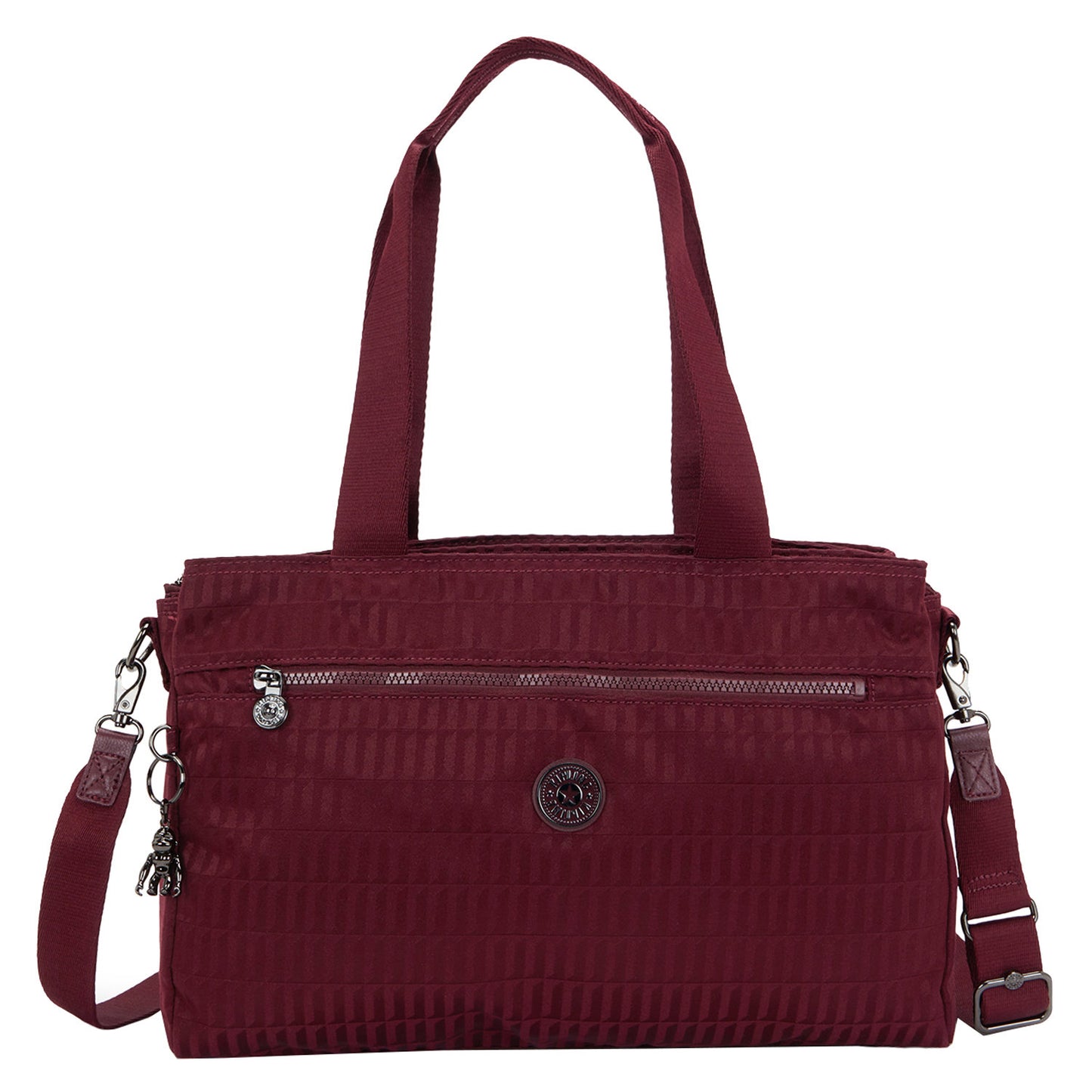 Kipling Elysia Work S e jq maroon tile jacquard