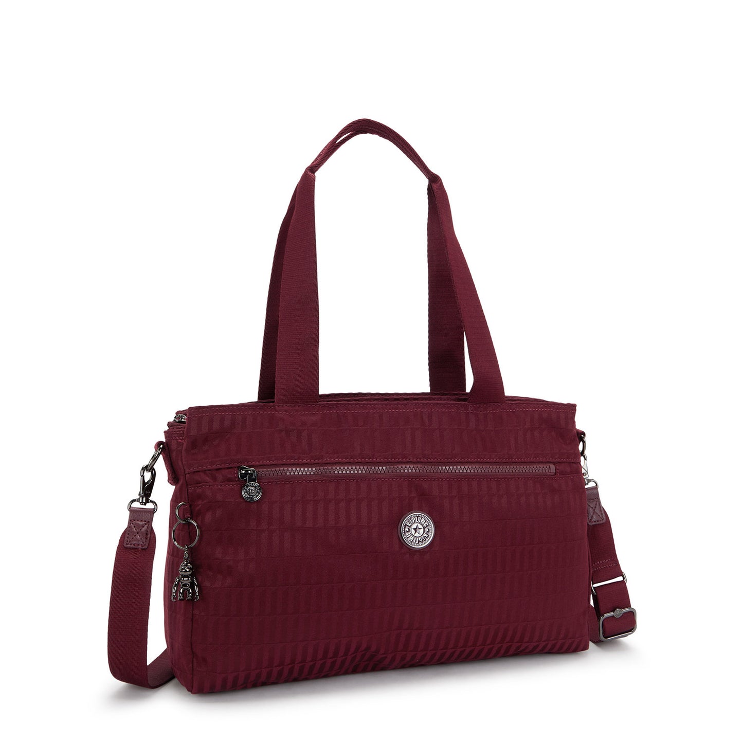 Kipling Elysia Work S e jq maroon tile jacquard
