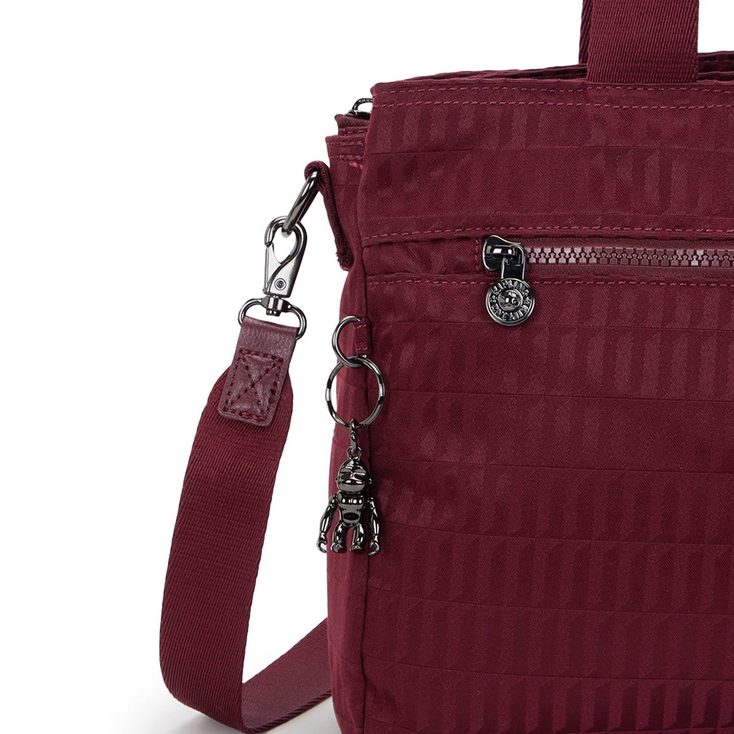 Kipling Elysia Work S e jq maroon tile jacquard