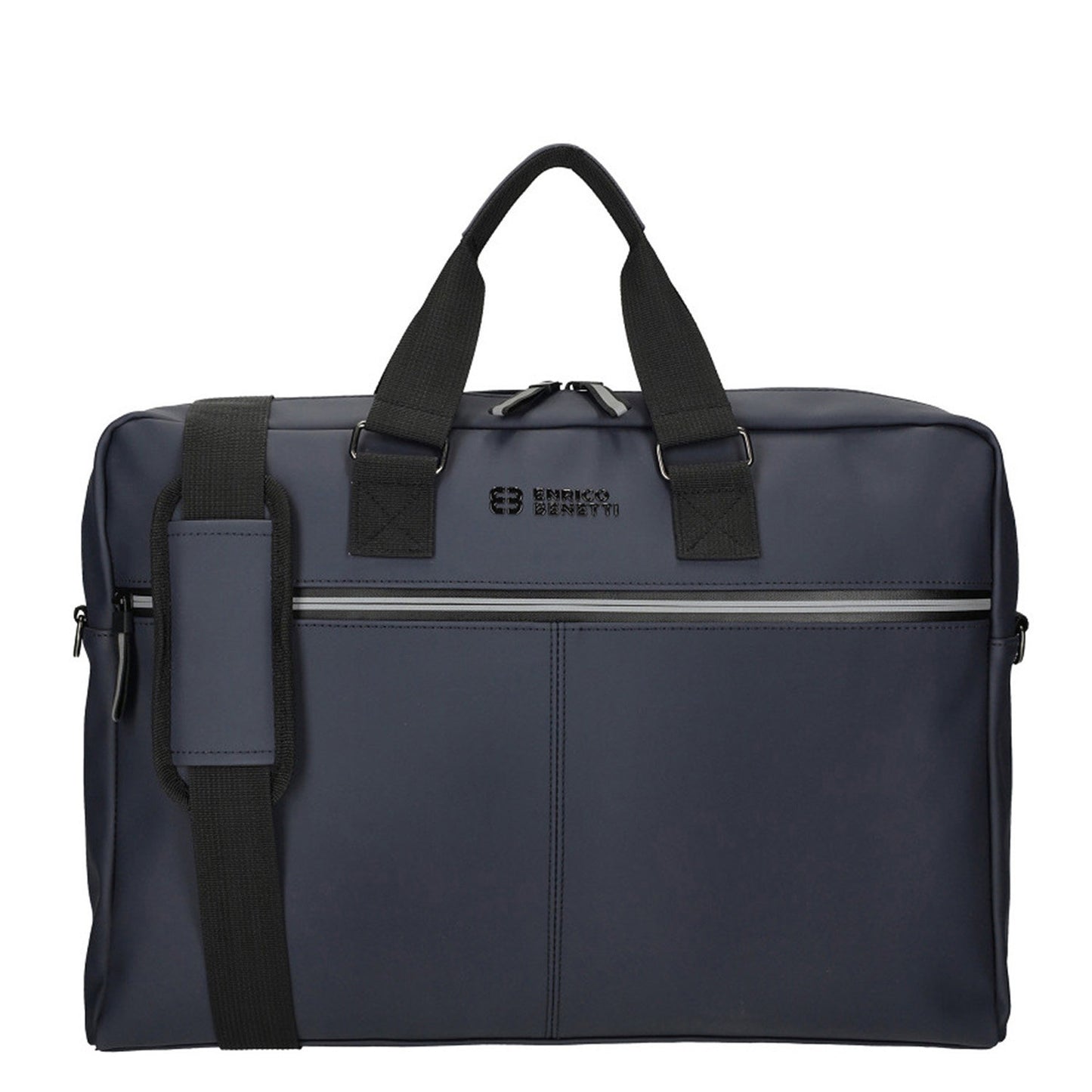 Enrico Benetti Bergen PU Laptop Shoulderbag 17" navy