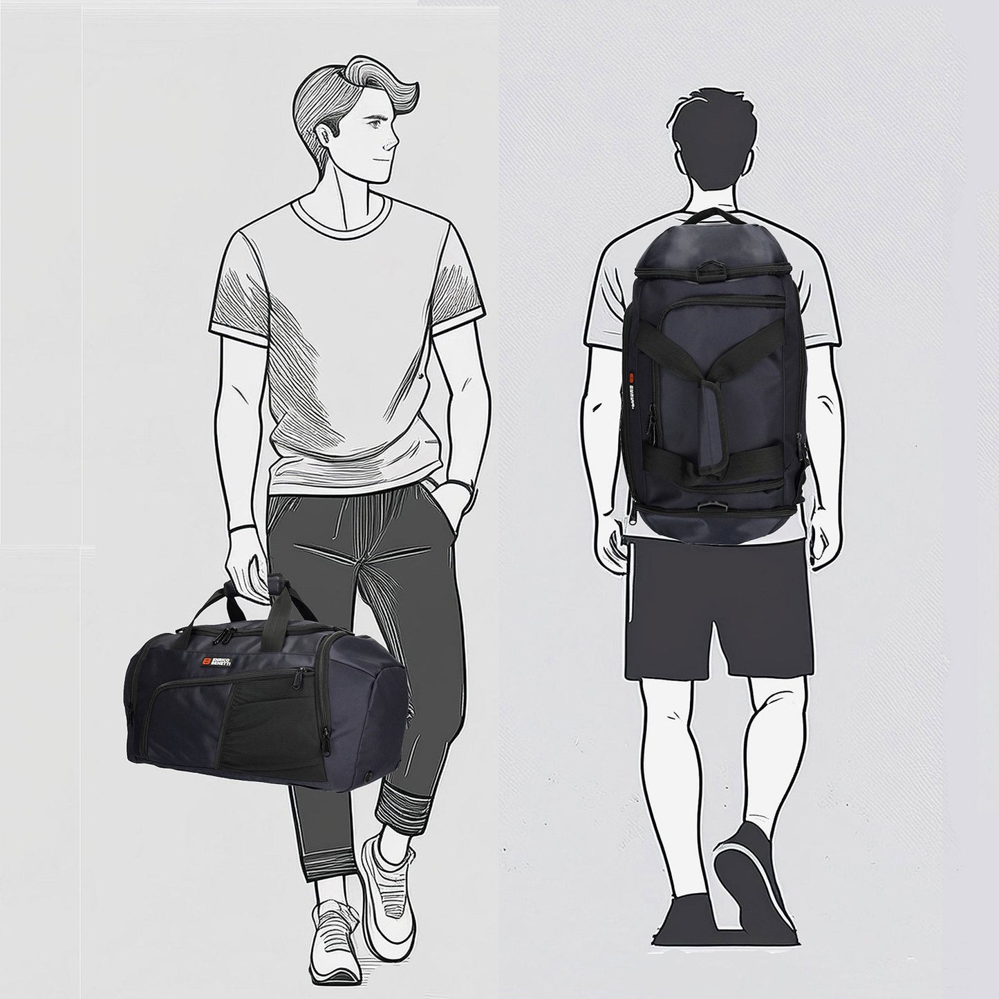 Enrico Benetti Innsbruck Duffle blue