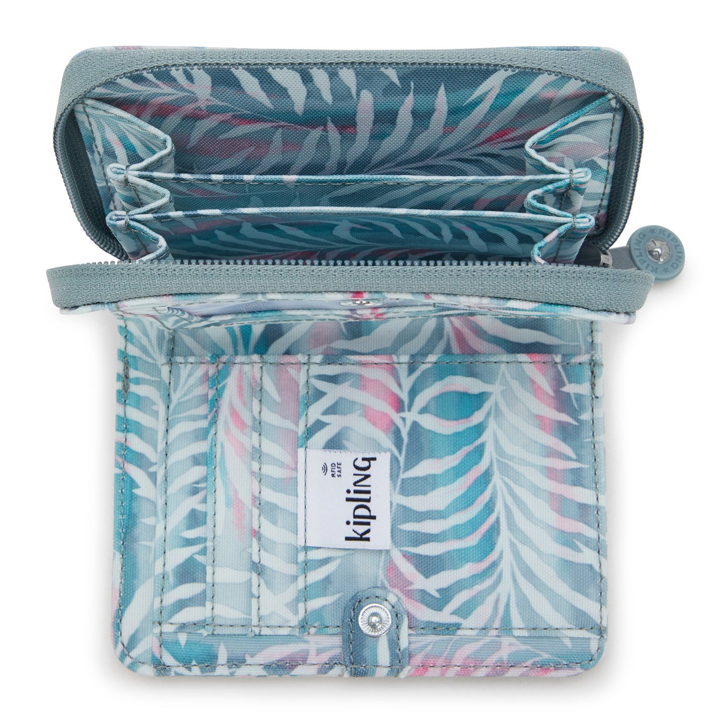 Kipling Money Love Wallet palmtree leaves