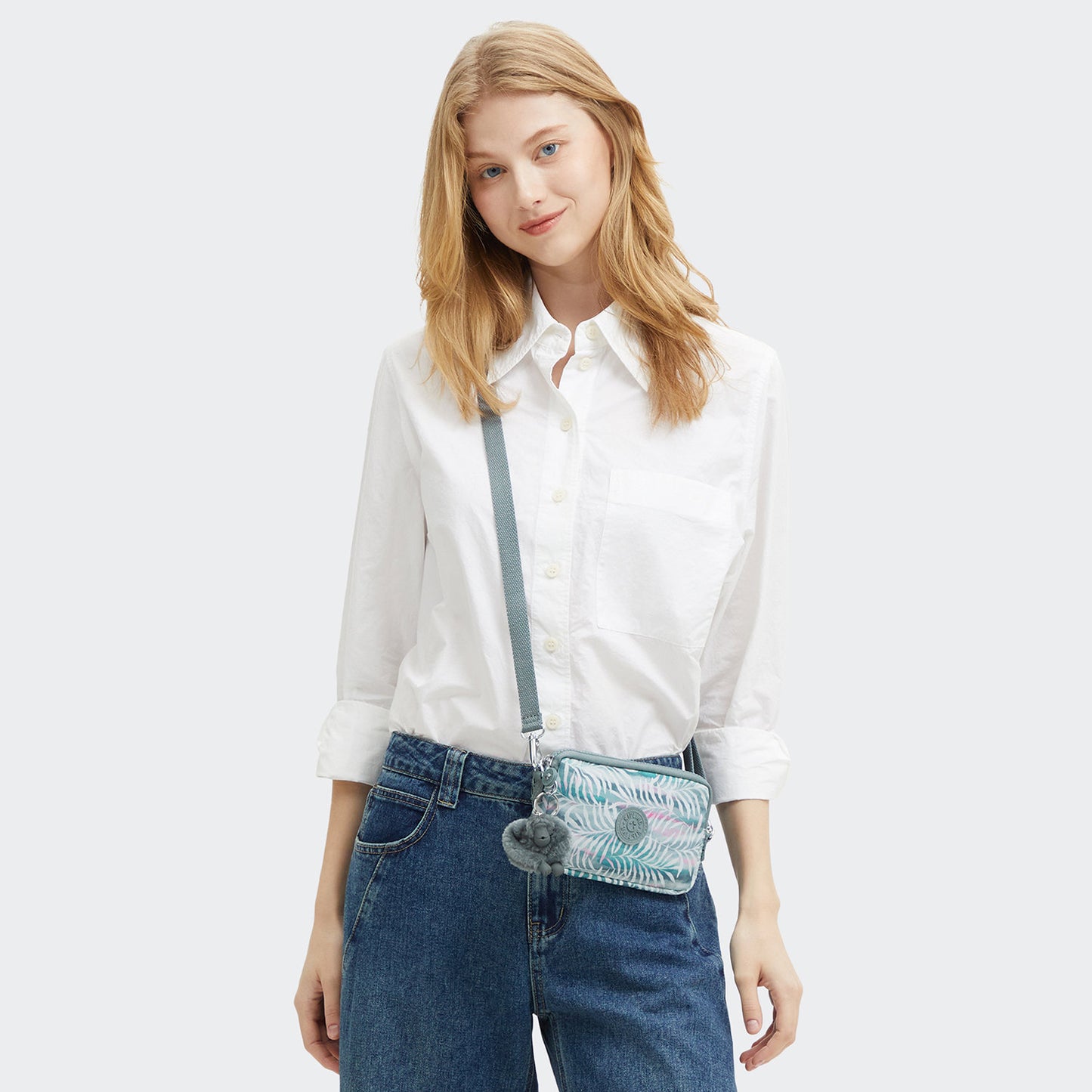 Kipling Limmo Crossbody Shoulderbag palmtree leaves