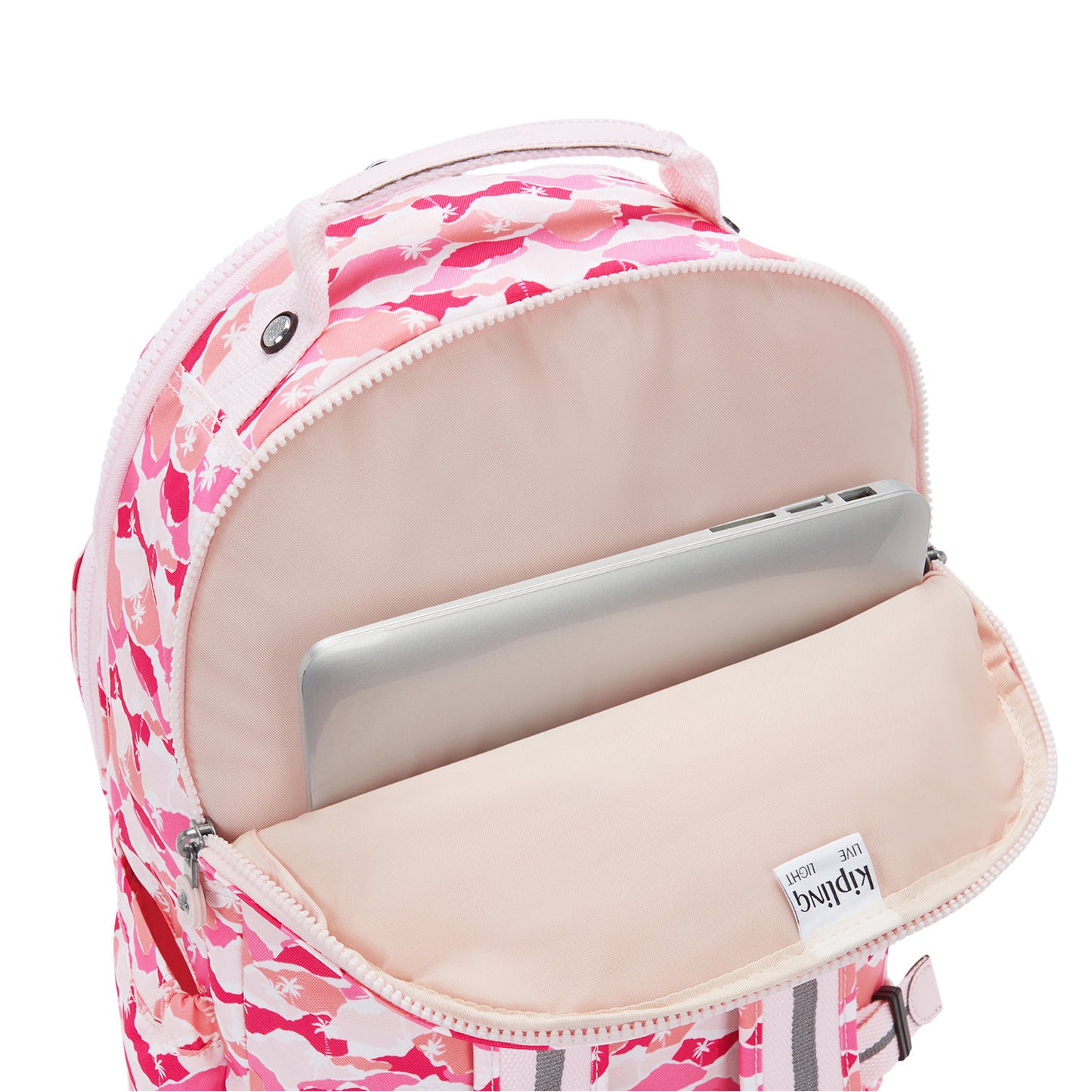 Kipling Seoul Lap pink palm
